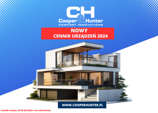 NOWY CENNIK URZĄDZEŃ COOPER&amp;HUNTER