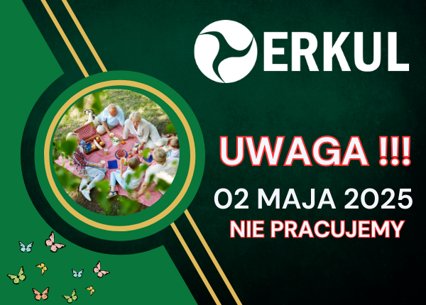 UWAGA !!! 02 MAJA 2025 NIE PRACUJEMY !