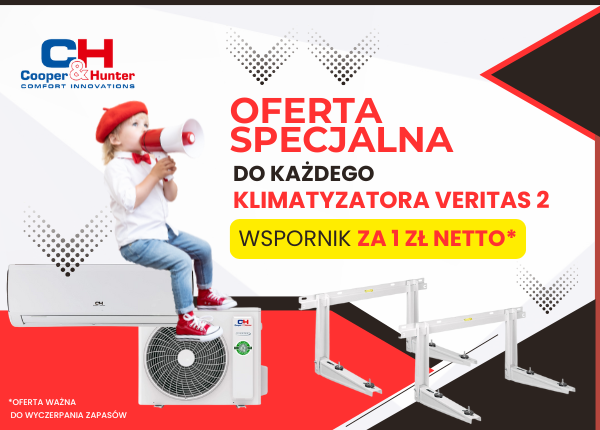 KUP KLIMATYZACJĘ Veritas2 - ODBIERZ WSPORNIK ZA 1 zł netto!
