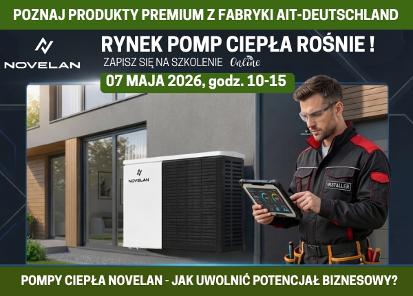 SZKOLENIE ON-LINIE POMPY CIEPŁA NOVELAN - 07.05.2026!